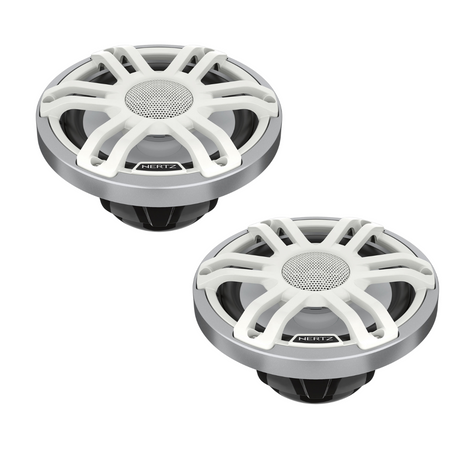 Hertz HMX 6.5 S-LD-SW/G coppia di altoparlanti nautici coassiali high-end 165mm 4 Ohm 150W