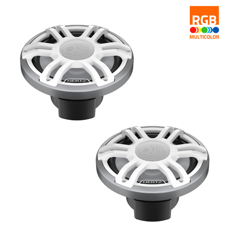 Hertz HMX 7.7 S-LD-SW/G coppia di altoparlanti nautici coassiali high-end 7.7" 4 Ohm 200W