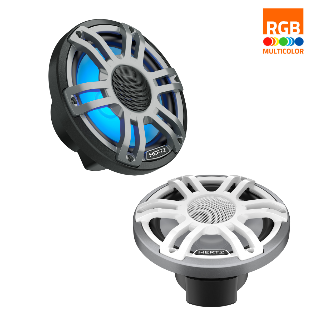 Hertz HMX 7.7 S-LD-SW/G coppia di altoparlanti nautici coassiali high-end 7.7" 4 Ohm 200W
