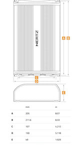 Hertz SP 4.900 amplificatore 4 canali in classe D 1000W