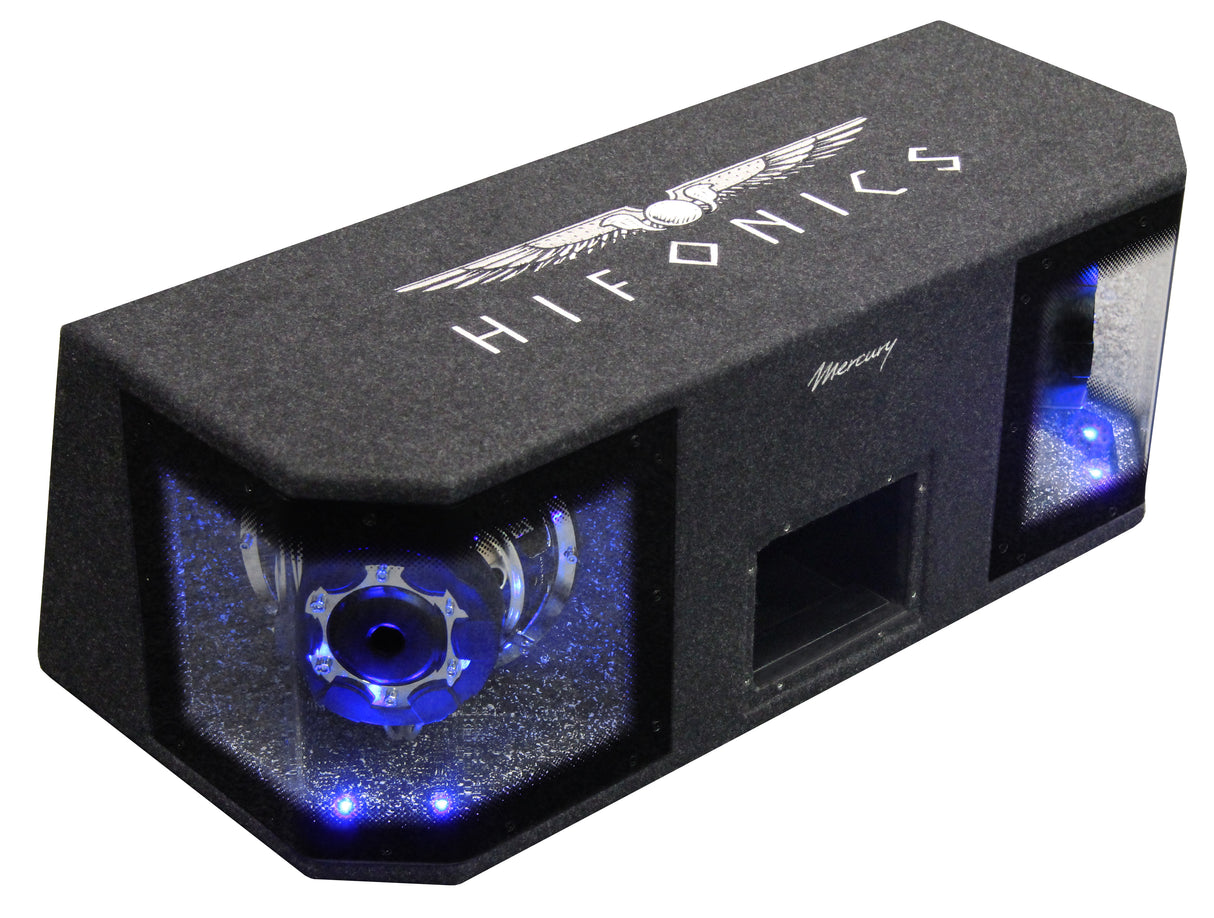 Hifonics MR8DUAL Subwoofer in cassa bandpass doppia da 2 x 200mm 4+4 Ohm 1200W