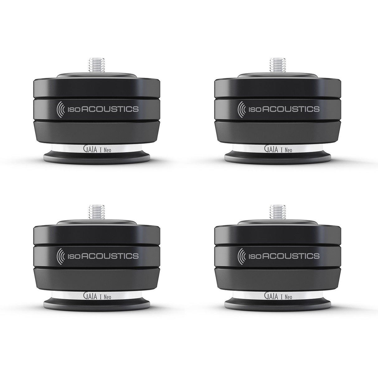 Isoacoustics GAIA I NEO Isolanti acustici per diffusori, Peso ammesso 100 Kg (set da 4 PZ)