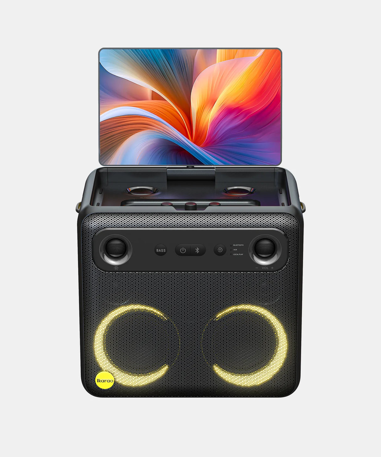 Ikarao BREAK X2 speaker karaoke smart compatto 600W con schermo touch full HD da 10.1"