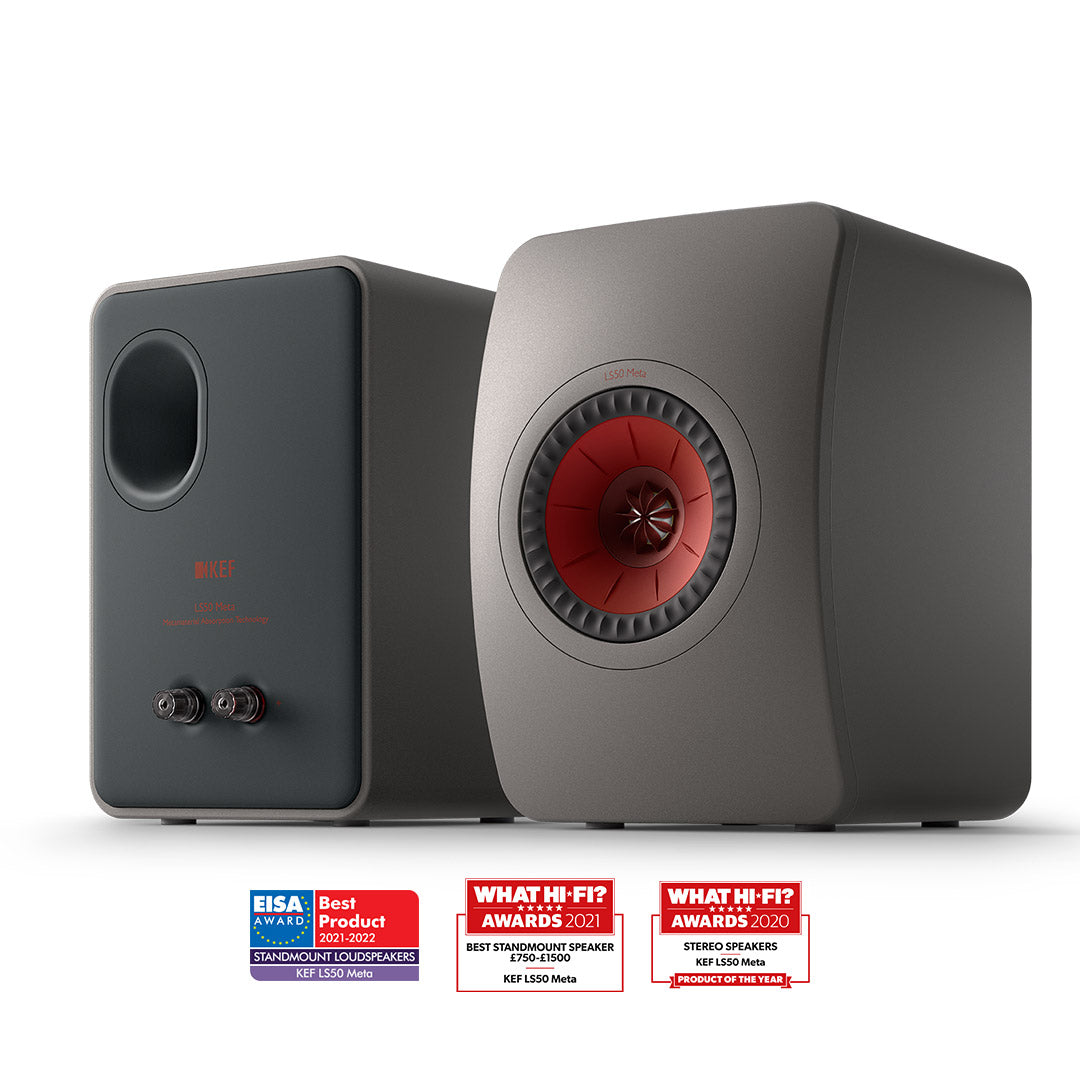 KEF LS50 META TITANIUM diffusori passivi da scaffale  Uni-Q con MAT