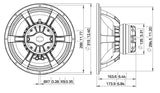 Lavoce CAN123.00TH altoparlante coassiale 300mm 8 Ohm 700W