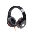 GMB AUDIO FOLDING STEREO HEADPHONES 'DETROIT', BLACK - TechSoundSystem.com