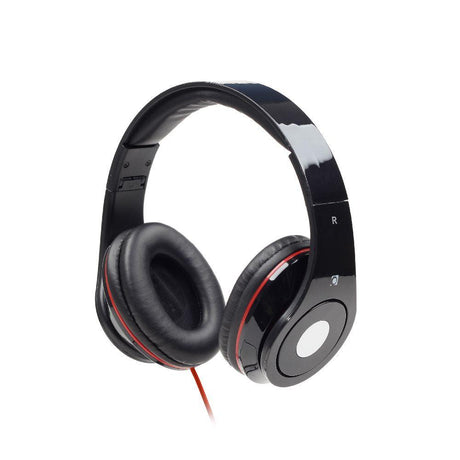GMB AUDIO FOLDING STEREO HEADPHONES 'DETROIT', BLACK - TechSoundSystem.com