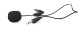 GEMBIRD MIC-211-B MICROFONO CON CLIP DI COLORE NERO - TechSoundSystem.com