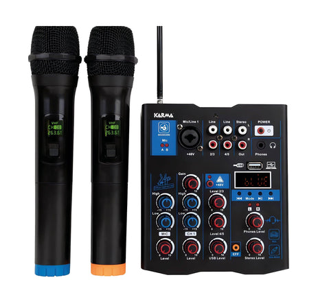 KARMA MXW 5 Mixer 5 canali con doppio radiomicrofono - TechSoundSystem.com