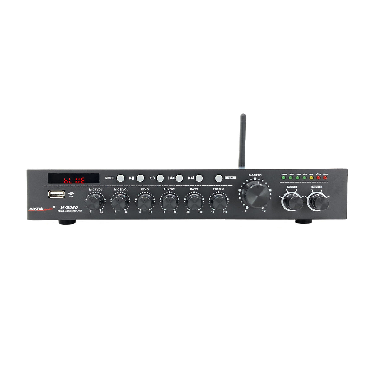 Master Audio MY2060 Amplificatore PA 2 zone compatto 60W con lettore MP3 e BLUETOOTH