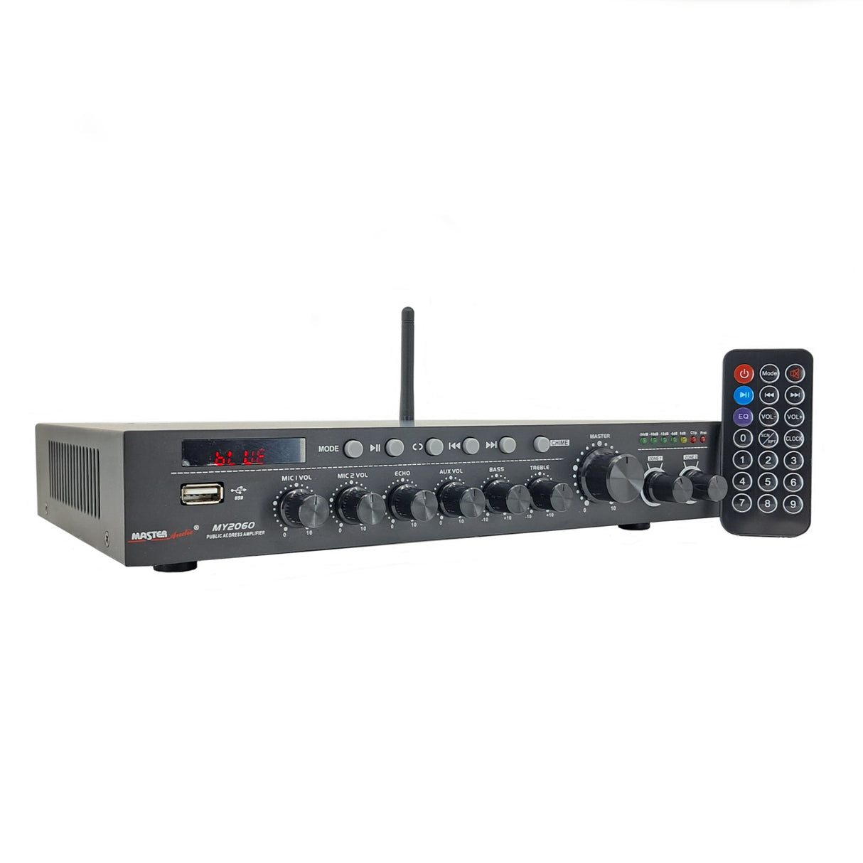 Master Audio MY2060 Amplificatore PA 2 zone compatto 60W con lettore MP3 e BLUETOOTH