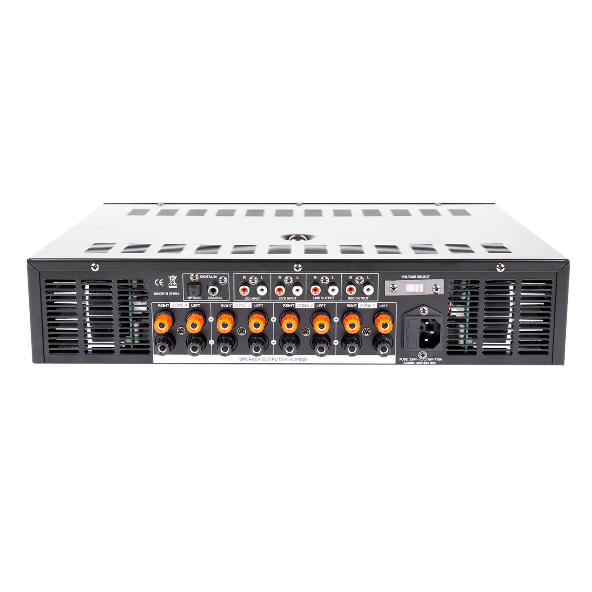 BUNDLE Master Audio: MZ8100/NB600B Amplificatore multizona filodiffusione + 8 casse (BLACK)