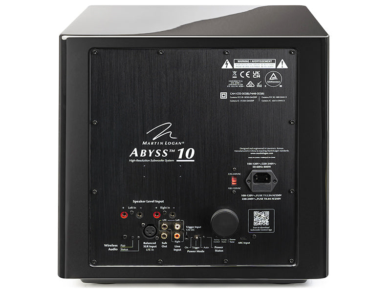 Martin Logan Abyss 10 subwoofer attivo wireless 250mm 1600W