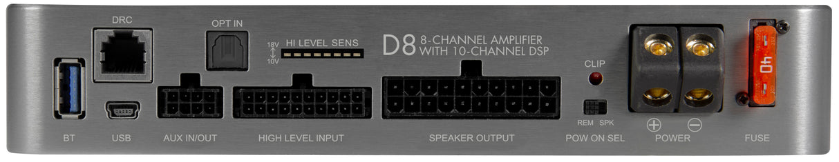 Musway D8V4 amplificatore in Classe D 8 canali con DSP 10 canali