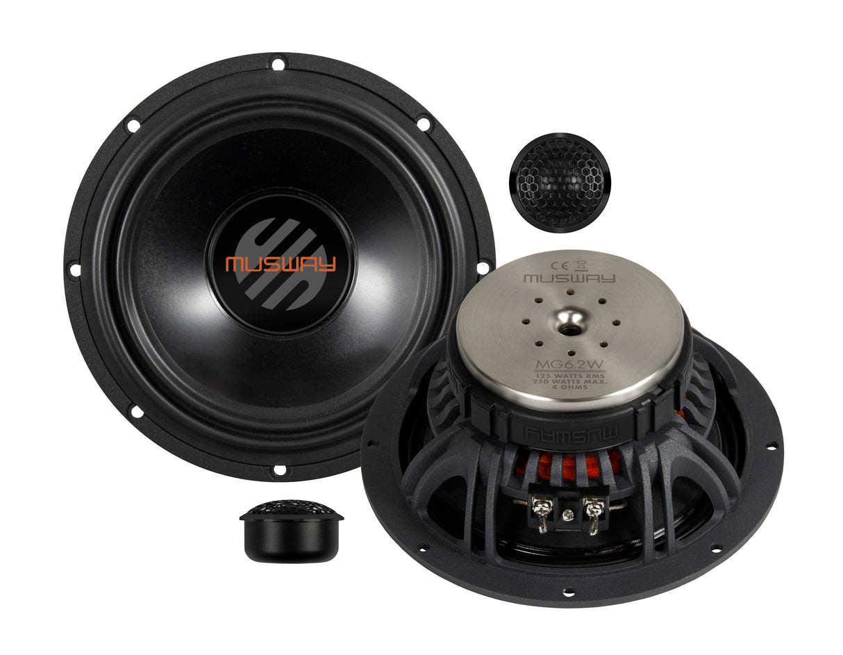 Musway MG6.2A kit a 2 vie attivo da 165mm 4 Ohm 250W
