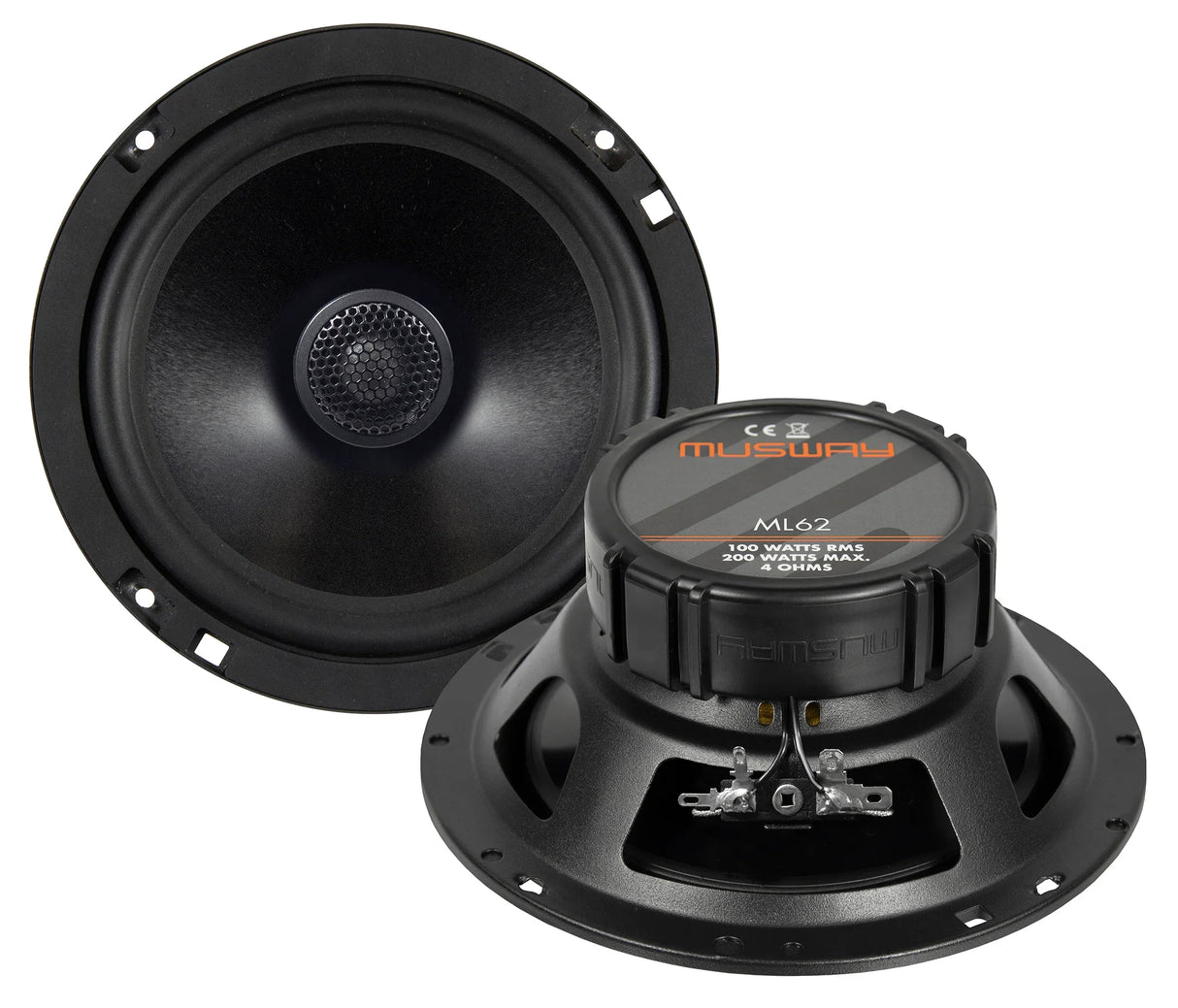 Musway ML62 coppia di altoparlanti coassiali a 2 vie da 165mm 4 Ohm 200W