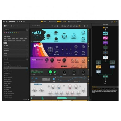 NATIVE INSTRUMENTS GUITAR RIG 7 PRO SOFTWARE UPGRADE - TechSoundSystem.com