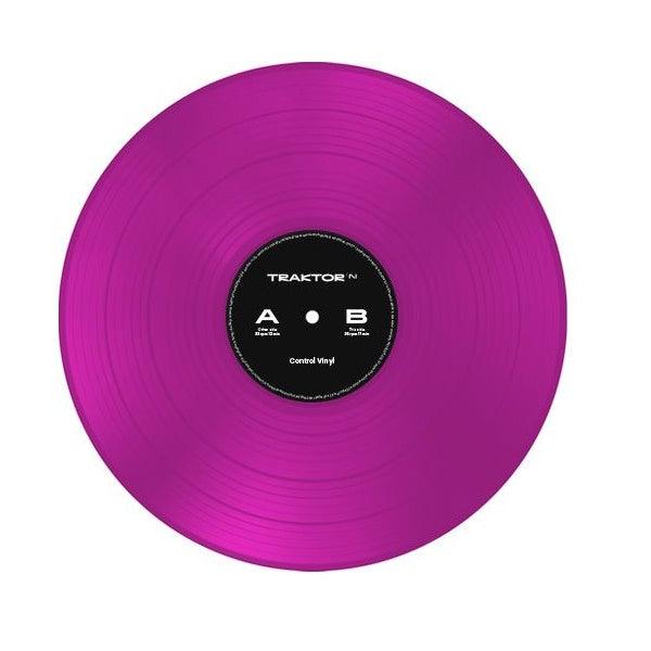 NATIVE INSTRUMENTS TRAKTOR CONTROL VINYL NEON PINK VINILE DI CONTROLLO ROSA TRASPARENTE - TechSoundSystem.com