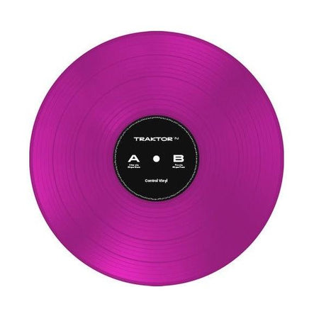 NATIVE INSTRUMENTS TRAKTOR CONTROL VINYL NEON PINK VINILE DI CONTROLLO ROSA TRASPARENTE - TechSoundSystem.com