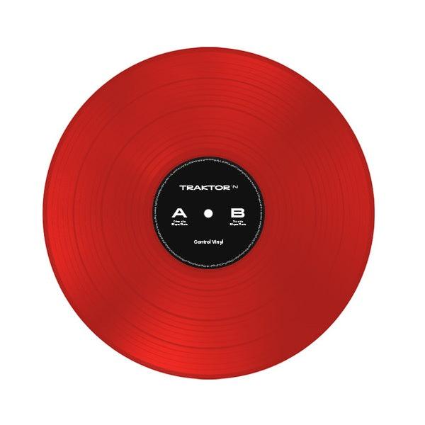 NATIVE INSTRUMENTS TRAKTOR CONTROL VINYL RED VINILE DI CONTROLLO ROSSO - TechSoundSystem.com