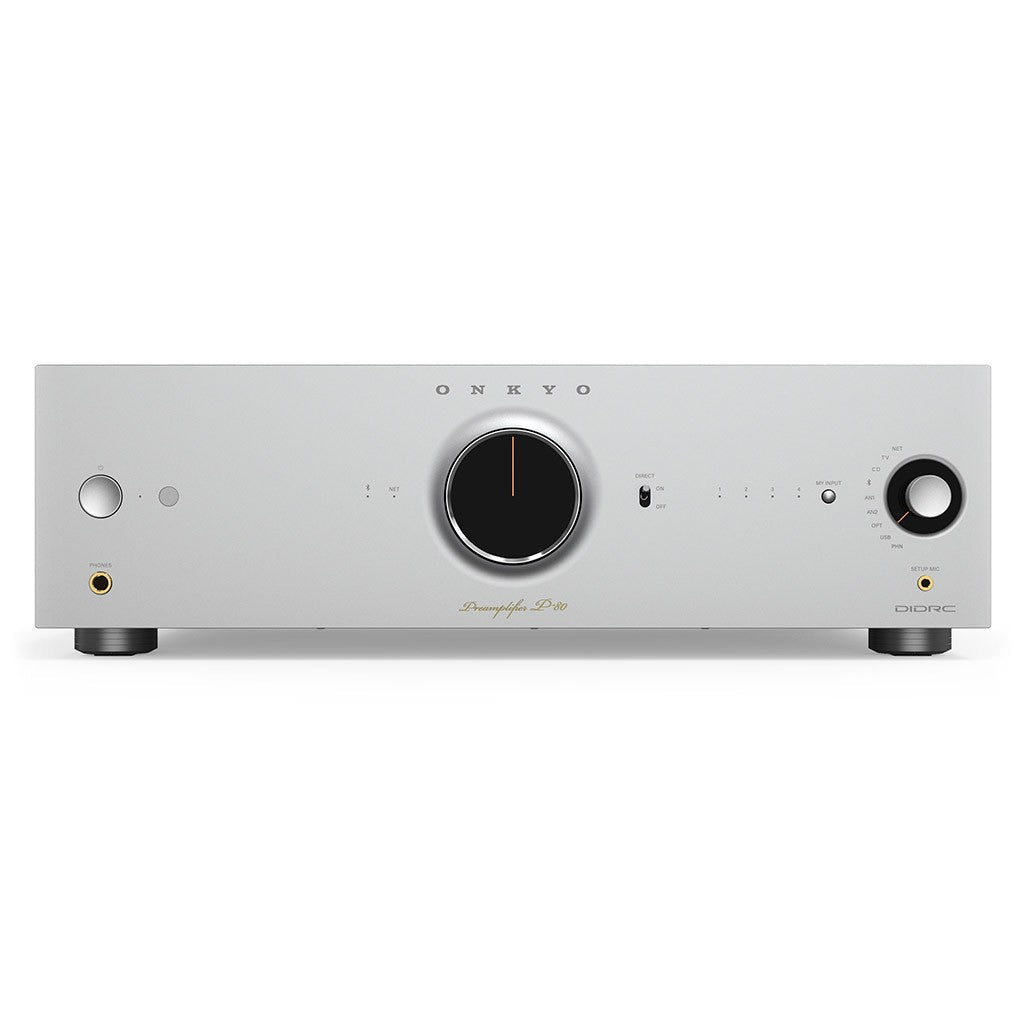 ONKYO ICON P-80 SILVER Preamplificatore stadio Phono MM/MC, DAC, streamer Ethernet/Wi-Fi