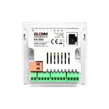 GLEMM PA 592 Amplificatore multimediale da muro 2 x 50W schermo touch 4" Android 11