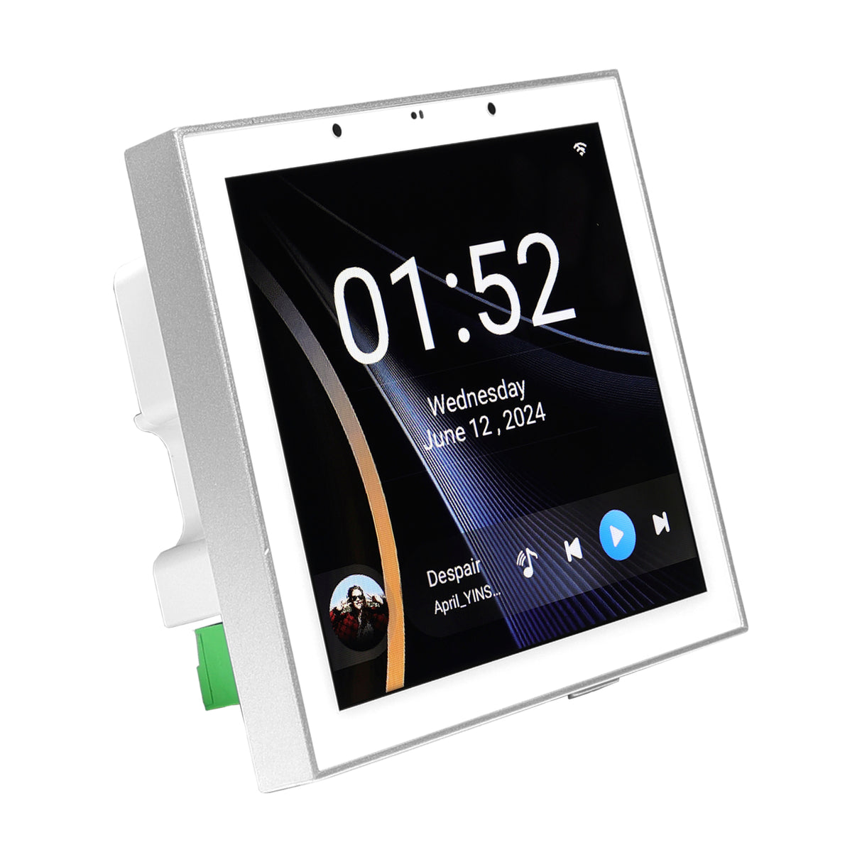GLEMM PA 592 Amplificatore multimediale da muro 2 x 50W schermo touch 4" Android 11