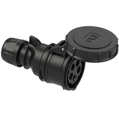 PCE-2252-6X PRESA CEE 32A 5P (3P+N+T) 415V IP67 5 POLI FEMMINA NERA SHARK BLACK - TechSoundSystem.com
