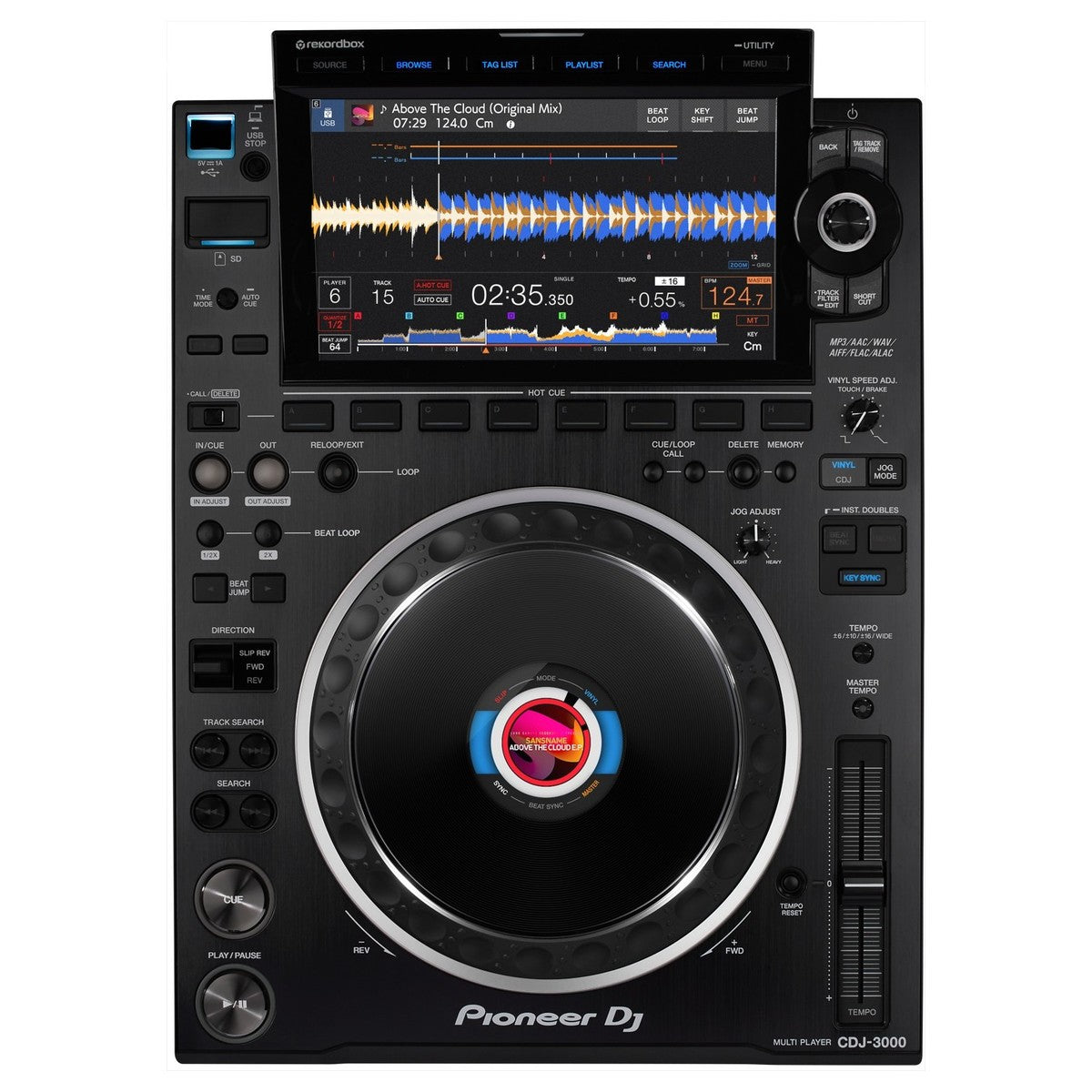 PIONEER CDJ-3000 MULTI PLAYER PROFESSIONALE PER DJ CON SCHERMO 9" TOUCH - TechSoundSystem.com