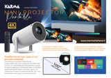 KARMA PRJ 5000 Videoproiettore 1080P - 4K con schermo da 100" INCLUSO