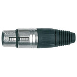 PROEL XLR3FV CONNETTORE XLR FEMMINA DA SALDARE PRESA VOLANTE - TechSoundSystem.com