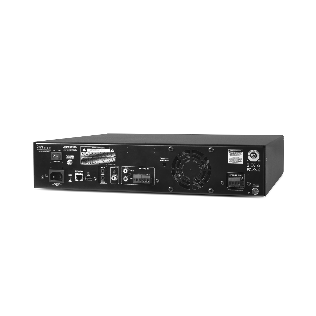 Paradigm SVX-1202 amplificatore professionale 1200W in Classe D con streaming e ARC