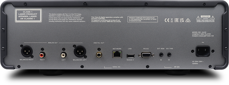 Rotel MICHI Q430 lettore CD Michi Prestige con DAC differenziale ESS SABRE ES9028PRO a 8 canali