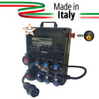 QUADRO CORRENTE POWERBOX SPINA 32A PENTAPOLARE TRIFASE 6 PRESE CEE 16A MONOFASE + 2 32A 5P 3 SPIE VOLTOMETRO AMPEROMETRO EMERGENZA - TechSoundSystem.com
