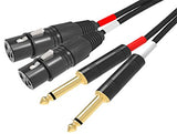 RIDEM RDM C93 Cavo 2 x XLR F / 2 x 6,3mm - 3mt - TechSoundSystem.com