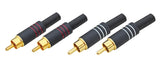 RIDEM RDM CN2 4 connettori RCA M - TechSoundSystem.com