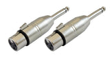RIDEM RDM CN6 Adattatori XLR F / Jack 6,3mm mono - TechSoundSystem.com