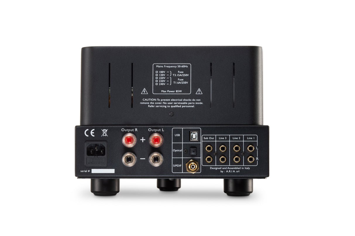 Unison Simply Italy Black Edition Amplificatore integrato a valvole (KT77+ECC82 ) in Classe A - MADE IN ITALY