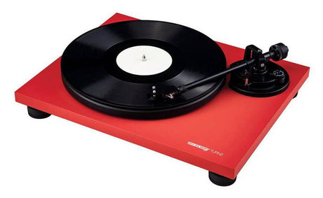 RELOOP HIFI TURN 2 RED GIRADISCHI PROFESSIONALE CON TRAZIONE A CINGHIA ROSSO - TechSoundSystem.com