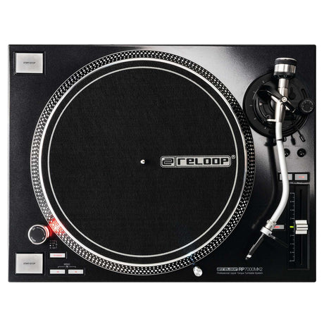 RELOOP RP-7000 MK2 GIRADISCHI PROFESSIONALE A TRAZIONE DIRETTA PER DJ COLORE NERO - TechSoundSystem.com