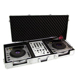ROADINGER DIGI-2 FLIGHT CASE IN ALLUMINIO PER 2 CDJ (850 - 900 - 2000) E 1 MIXER 10" - TechSoundSystem.com