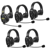 SARAMONIC WITALK WT5S SISTEMA 5 CUFFIE FULL-DUPLEX WIRELESS INTERCOM SYSTEM 1.9GHZ BASE RICARICA E CUSTODIA