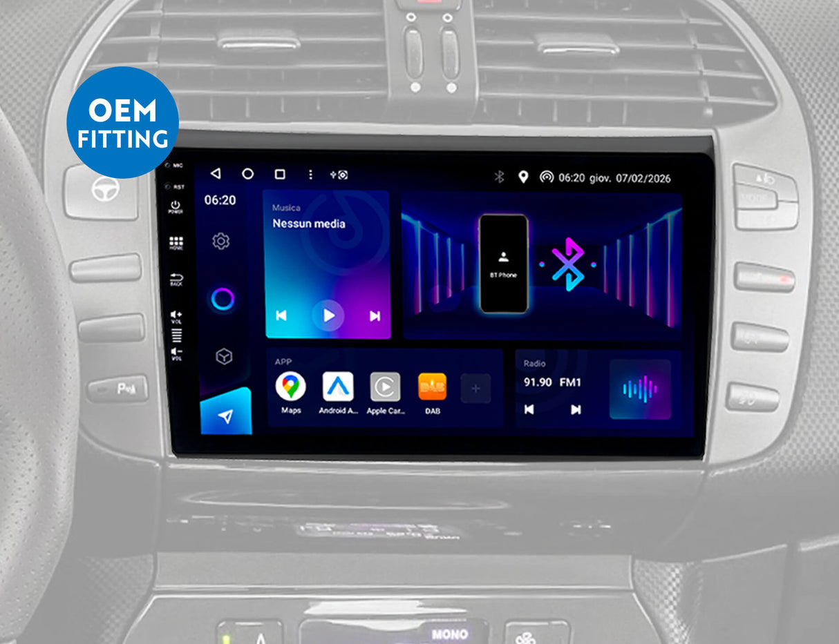 Phonocar SM373 Autoradio Android 9" QLED per FIAT BRAVO II (198_)