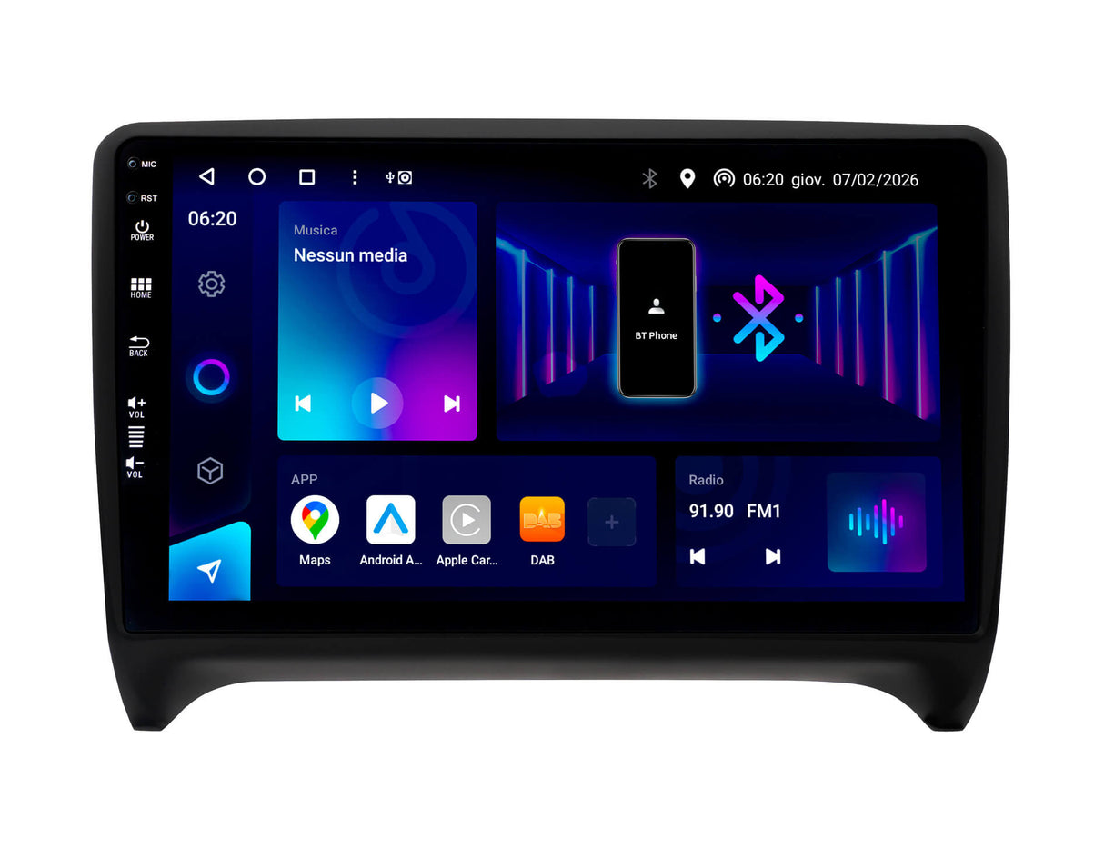 Phonocar  SM375 Autoradio Android 9" QLED per AUDI TT (8J3) e TT Roadster (8J9)