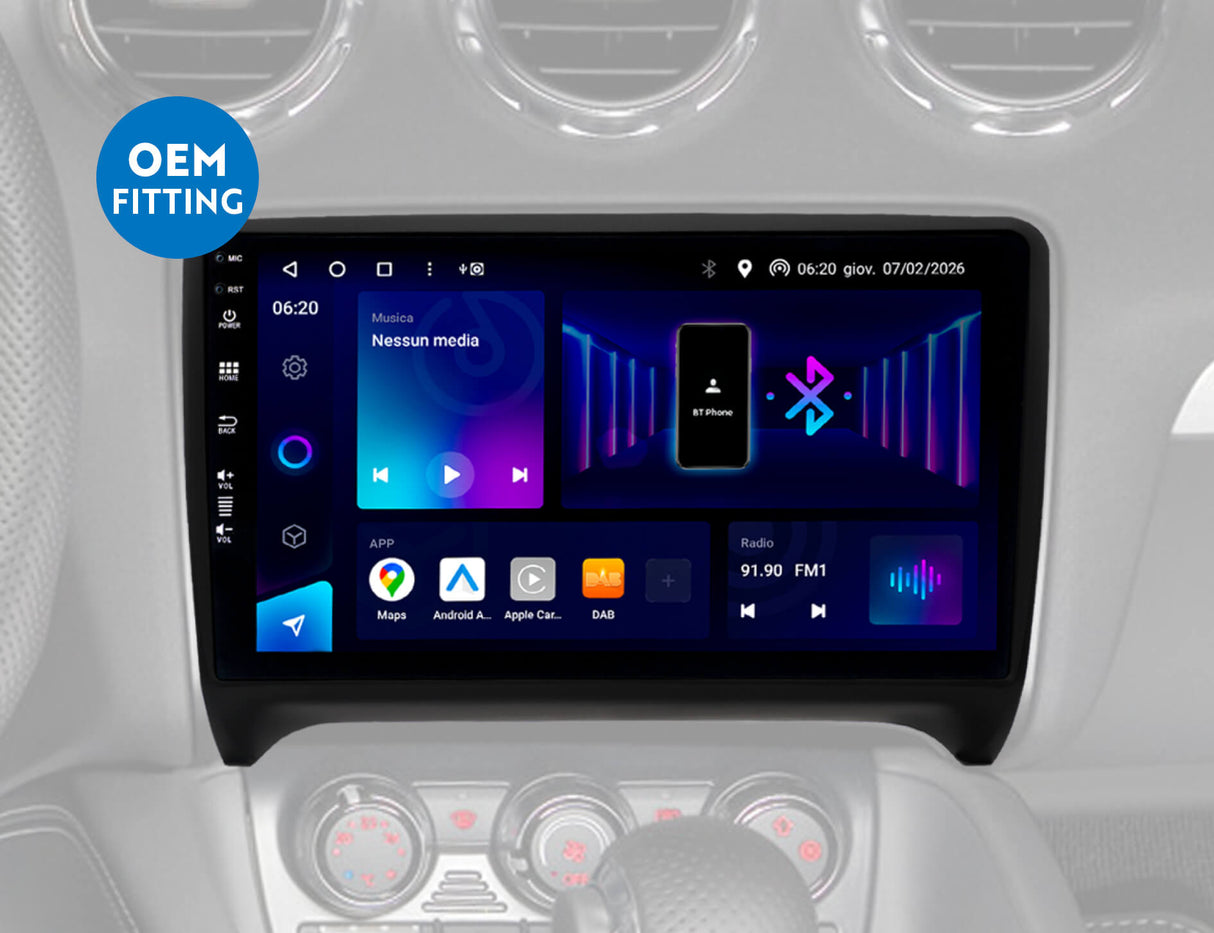 Phonocar  SM375 Autoradio Android 9" QLED per AUDI TT (8J3) e TT Roadster (8J9)