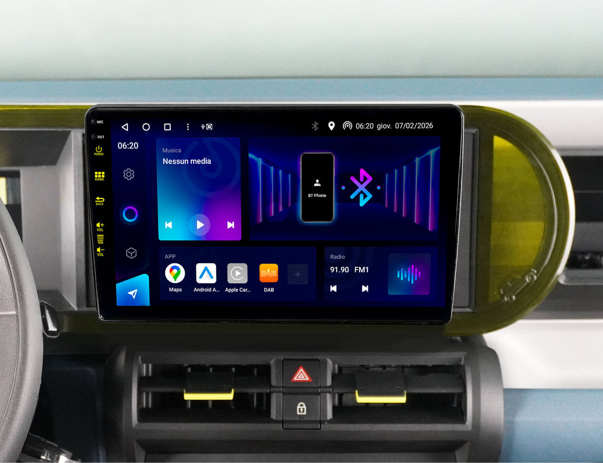 Phonocar SM385 Autoradio Android per FIAT GRANDE PANDA (325) dal 2025 schermo 10.1" QLED