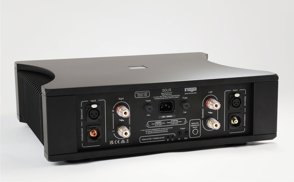 REGA Solis Power Amp Amplificatore di potenza stereo di Riferimento 168 W su 8 Ω / 305 W su 4 Ω