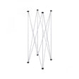 STRUTTURA A RAGNO 50 X 50 CM IN ACCIAIO ANODIZZATO 4 PUNTI DI APPOGGIO ALTEZZA 160 CM - TechSoundSystem.com