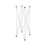 STRUTTURA A RAGNO 50 X 50 CM IN ACCIAIO ANODIZZATO 4 PUNTI DI APPOGGIO ALTEZZA 160 CM - TechSoundSystem.com