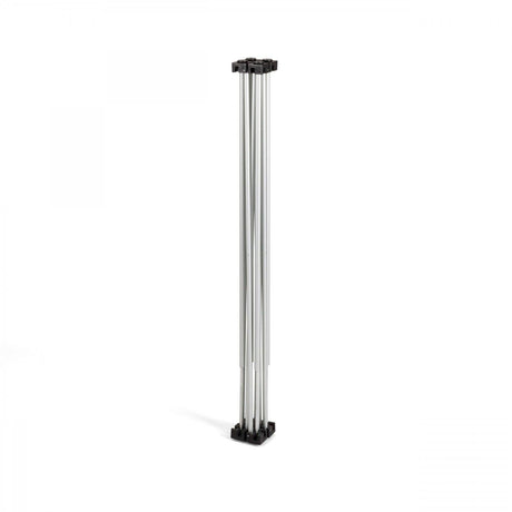 STRUTTURA A RAGNO 50 X 50 CM IN ACCIAIO ANODIZZATO 4 PUNTI DI APPOGGIO ALTEZZA 160 CM - TechSoundSystem.com